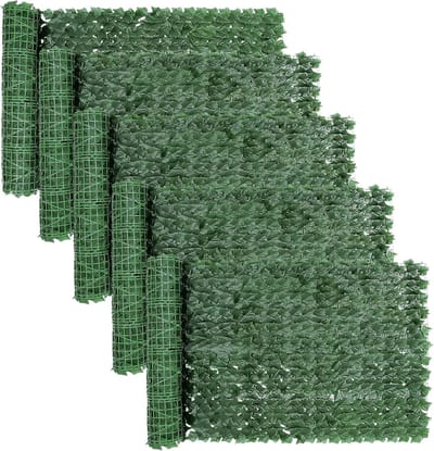 Kunstklimophek - Inkijkbescherming hek - Balkon privacy - UV- en zonwering - 1 x 3 m - Groen