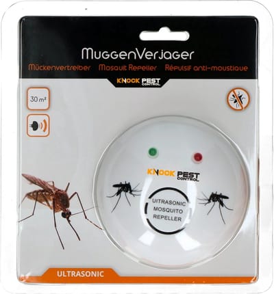Knock Pest Control Muggenstekker ø 10 cm - Anti Muggenstekker - Insectenbestrijding - Geluid bereik 30 m2 - Muggenverjager