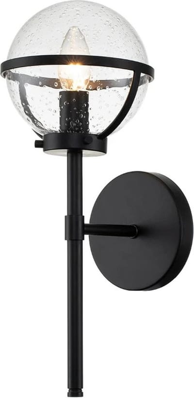 Hinkley LED Badkamerarmatuur Hollis | 1X E14 Max 40W | IP44 | Black