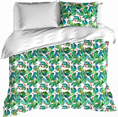 De Witte Lietaer Dekbedovertrek Puddle - Tweepersoons - 200 x 200/220 cm - Katoen