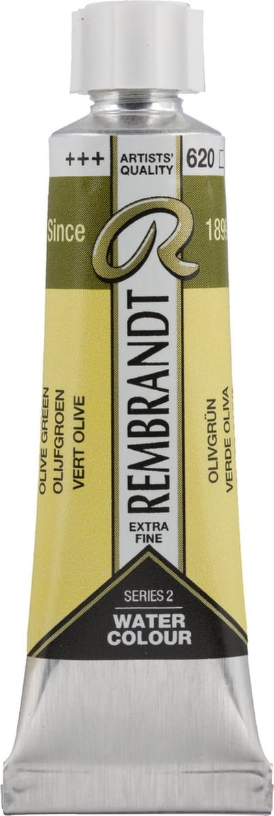 Rembrandt Aquarelverf Tube 10 ml Olijfgroen 620