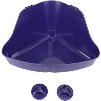 Bac à litière pour hamster à suspendre au mur anti-éclaboussures polyvalent en plastique salle de bain hamster bain de sable M(for 4-6.5kg)