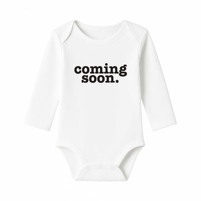 Romper Coming Soon - wit - lange mouw