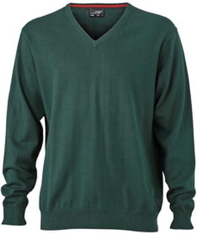 James and Nicholson Heren V-hals pullover (Bosgroen)