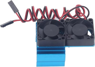 RC Auto Koeling - Motor Koellichaam - RC Auto Rijden - IP44 Waterdicht - 16x12x5 cm - Blauw