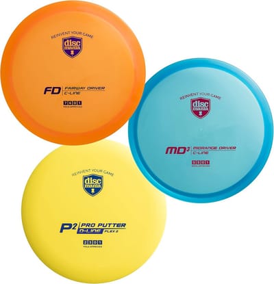 3-Disc Golf Starter Set - Fairway Driver, Midrange en Putter