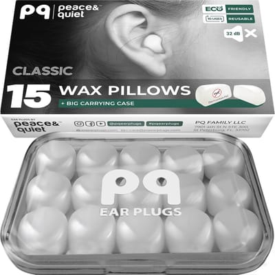Zachte Ruisonderdrukkende Oordopjes voor Slaap en Zwemmen – 15 Siliconen Gel Wax Kussens met 32 dB Geluidsreductie