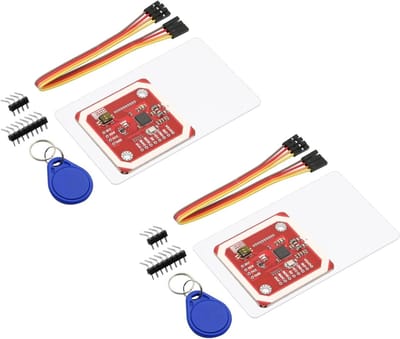 NFC RFID Module V3 Kit voor Hub Communicatie - 2 Stuks I2C Lezer voor Arduino, Compatibel met RFID Kaarten en Stickers