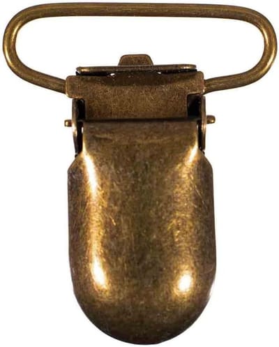 Jarretelklemmen - Klemmen voor stoffen - Knutselen en ophangen - Verbeterde nylon tanden - 35mm 10 stuks - Brons