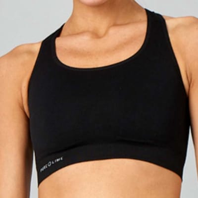 Pure Lime - dames - Sport top - fitness - hardlopen - tennis - Vrouwen - Zwart - maat XS/S