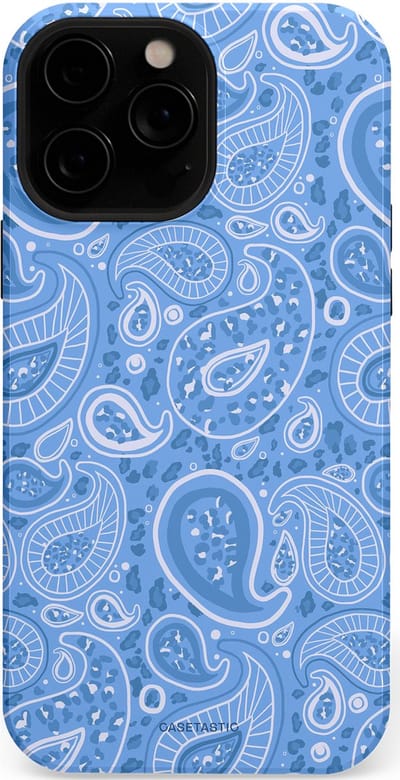 Casetastic Hoesje Geschikt voor Apple iPhone 13 Pro Magsafe - Stijlvolle Beschermende Duo-layer Case - Paisley verleiding