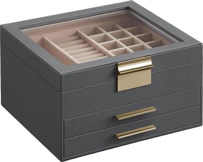 Rustiek Zwevend Wandrek met Handdoekhouder - Set van 2 voor Slaapkamer, Woonkamer, Badkamer, Keuken en Kantoor - Hout en Metaal, Bruin, 42 x 15 x 7,5 cm