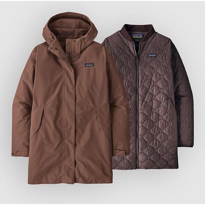 Patagonia Heyes Peak 3-In-1 Parka bruin