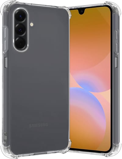 Hoes - Geschikt voor Samsung Galaxy A26 - Sterk & Shockproof - Siliconen Case - Back Cover - Telefoon Hoesje Shock Proof - Transparant
