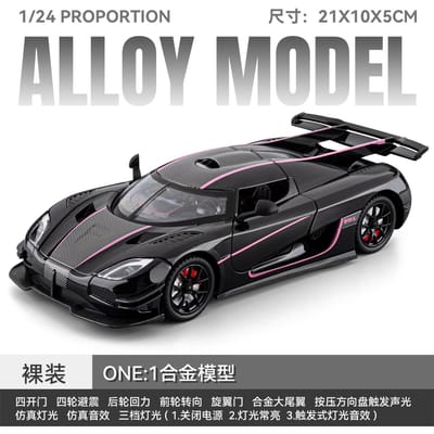 1:24 Knsg Eén Eén:1 Zweedse Limited Edition Vlaggenschip Megacar Legering Metaal Diecast Modelauto Trendy Sieraden Verzamelsieraad
