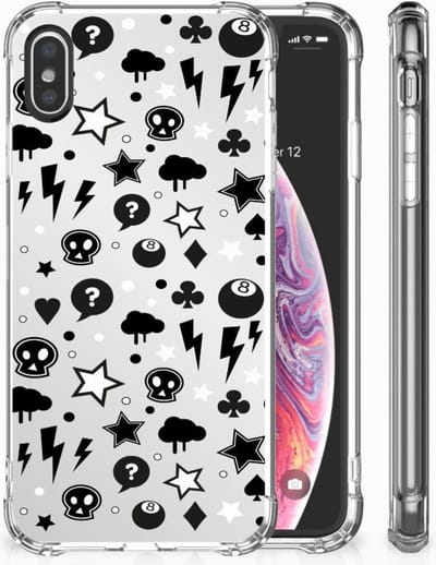 Extreme Case Apple iPhone X | Xs Silver Punk
