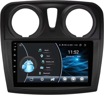 Autoradio met bluetooth - Carplay - Voor Renault Logan 2 & Sandero 2 (2012-2019) - Geschikt voor Apple en Android - Stereo - Navigatie - Navigatiesysteem auto - 6GB 128GB