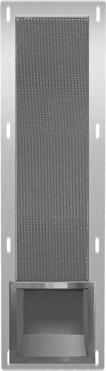 Inbouw reserve toiletrolhouder gun metal zonder klep