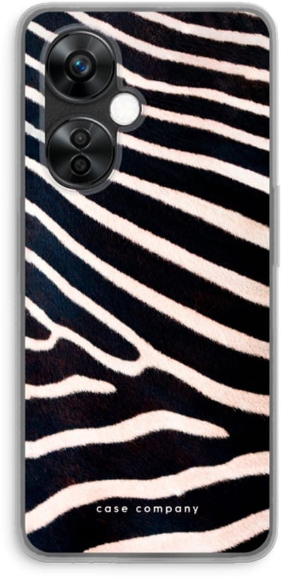 Case Company® - Hoesje geschikt voor OnePlus Nord CE 3 Lite hoesje - Zebra - Soft Cover Telefoonhoesje - Bescherming aan alle Kanten en Schermrand