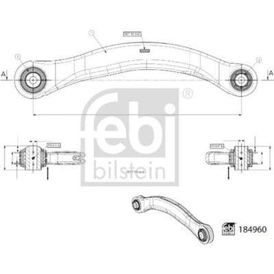 Draagarm, wielophanging FEBI BILSTEIN 184960