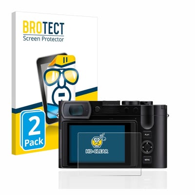 BROTECT - Screenprotector voor Leica Q3 / Q3 43 - Folie Beschermfolie transparant 2 Stuks