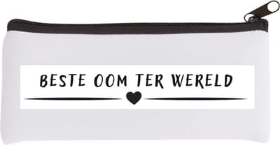 Akyol - beste oom ter wereld Etui - Oom - uncle - leuk cadeau voor je oom - 20 bij 9 cm