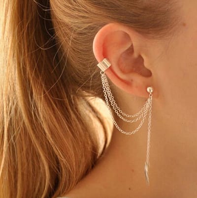 Hiden | Goudkleurig Oorbel - Fashion - Sieraden - Mooi | 1 stuk