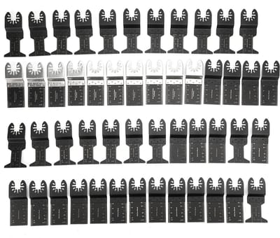 ONF3 - Oscillerende Gereedschappen - Zaagbladen Set - 50 Stuks - Zwart - Professioneel Multitool Accessoires - Geschikt voor Hout en Metaal - In...