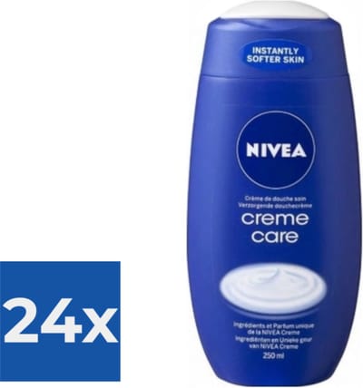 Nivea Douchegel - Creme Care 250 ml - Voordeelverpakking 24 stuks