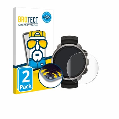 BROTECT - Screenprotector voor Suunto Ocean - Folie Beschermfolie transparant volledig dekking - 2 Stuks