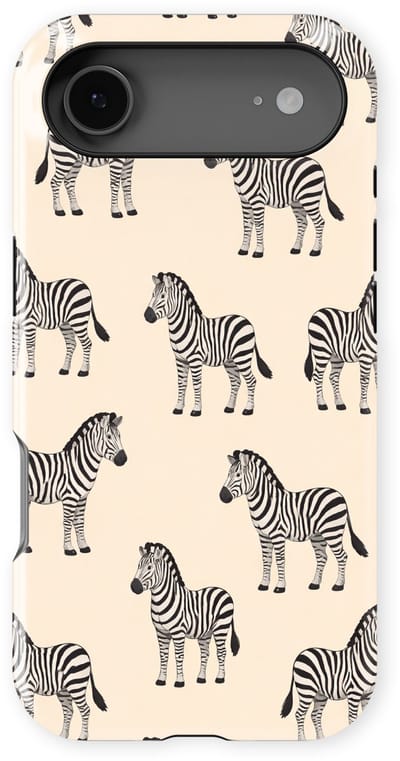 Safari Tough Case geschikt voor iPhone 17 Air | Premium hoesje met Safari Dieren Design | Geschikt voor Mag | Dieren Print Backcover geschikt voor iPhone 17 Air Zebra