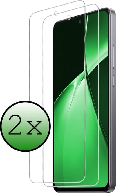 Screenprotector - 2 Stuks Geschikt voor OnePlus Nord CE 4 Lite - Extra Sterk - Beschermglas - Gehard Glas - Tempered Glass - Screen Protector