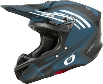 O'NEAL 5SRS Spike Mat Wit Blauw Crosshelm - Helm