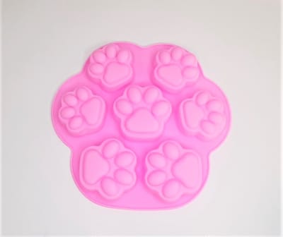 EIZOOK Cake Chocolade vorm Hondenpoot afdrukken - 7 stuks - cakejes - mousse - groente jelly