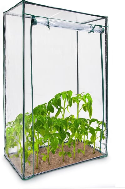tomatenkas - 150 x 100 x 50 cm - tuin & balkon - foliekas - staal & PVC folie - doorzichtig