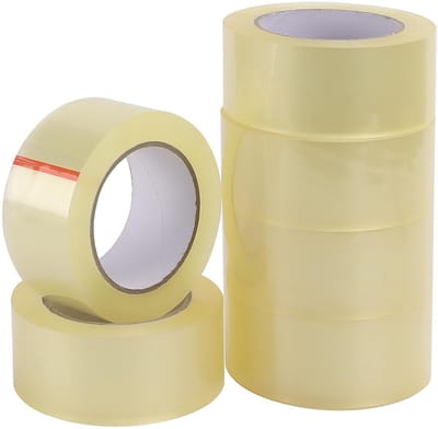Transparante Verpakkingstape - 6 Rollen Hechttape 48mm x 100m voor Verhuizen, Verzenden en Beveiliging van Pakketten