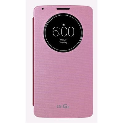 Etui CCF-345 S-View Case Rose pour LG G3 black