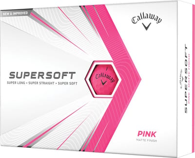 Callaway SuperSoft 2021 Golfballen - Roze - 12 Stuks