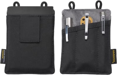 EDC Tool Bag Organizer met Belt Loop, Nylon Multi-Purpose Tas voor Gereedschap, Geschikt voor Zakmes, Pen en Notitieboek (Zwart)