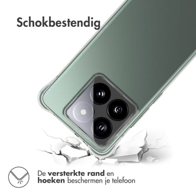 imoshion Hoesje - Geschikt voor Xiaomi 14T - Shockproof Case - Transparant