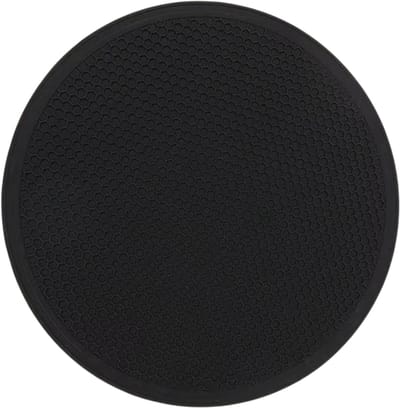 Grote Siliconen Onderzetter en Placemat - Maat M - Hittebestendige Antislip Tafelmat voor Pannen, Kopjes, Glazen en Keukenbescherming - Zwart