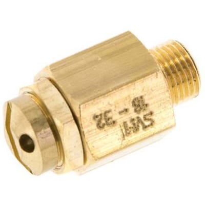G 1/8'' Messing instelbare veiligheidsklep 16-32 bar (232,06-464,12 psi)