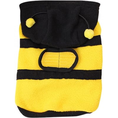 Manteau pour chien, sweat à capuche pour animal de compagnie, vêtements mignons et fantaisie pour chiot, costume de chat et d'abeille yellow