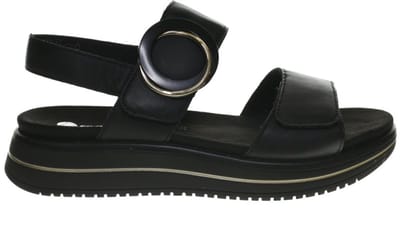 Zwart Goud Remonte Comfortsandalen Dames maat 37