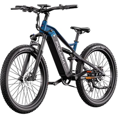 PULUMA PH001 Vélo Électrique Tout-Terrain à Suspension Arrière Souple 27,5 pouces Batterie 48V 20AH bleu