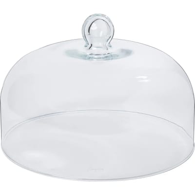 Costa Nova Glazen dome deksel stolp 30 cm gemaakt van hoogwaardig glaswerk H 20,6 cm