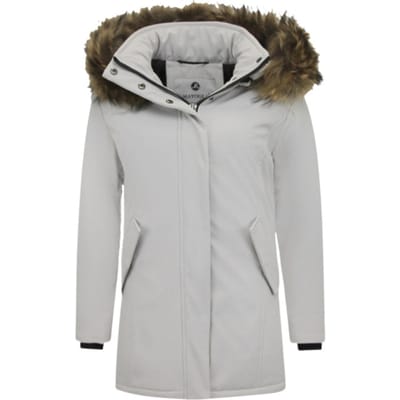 Matogla Winterjas met echte bontkraag slim fit
