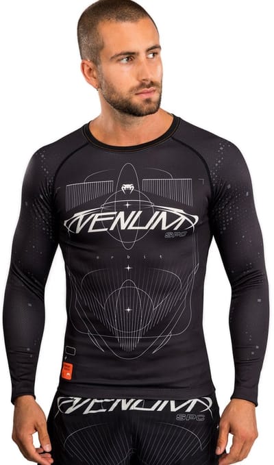 Venum Eclipse Rashguard Lange Mouwen Zwart Zand - S