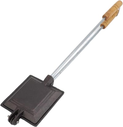Sandwich Pan - Broodjes Maker - Ontbijt Bereiden - Antiaanbaklaag - 53x11cm - Zwart