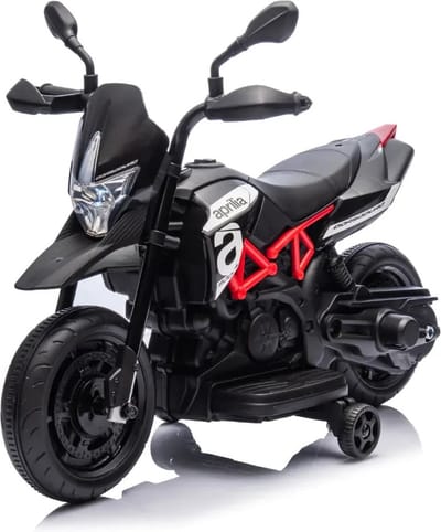 Aprilia Dorsoduro 900 - Elektrische Kindermotor 6V - 1 tot 3 jaar - Zwart